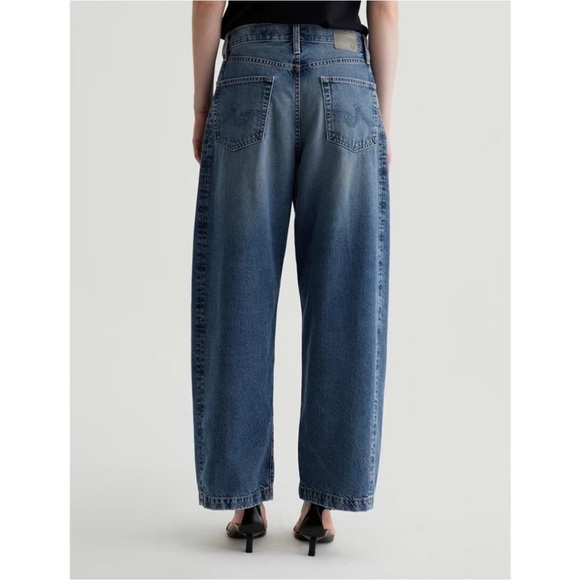 AG Hattie High Rise Barrel Jean Women’s 29 Blue Med Wash Japanese Fabric Hi Rise - Picture 6 of 16